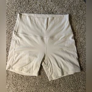 lululemon athletica White Bike Shorts